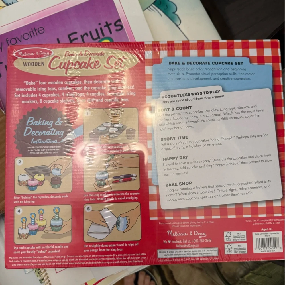 Melissa & Doug Colorful Cake Candles Set craft set nib 2 sets
